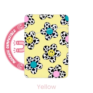 abbyrose Cow Smilies MagSafe Porte Carte Poche pour iPhone 12 13 14 15 16 Pro - Photo 1 sur 21