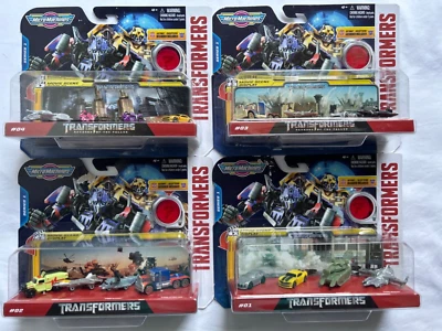 TRANSFORMERS 4pk Micro Machines Series 1  #01 - #04 with Display SEALED Lot of 4 - Image 1 of 4
