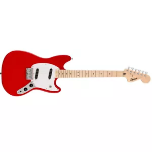 Squier Sonic Mustang Electric Guitar, Torino Red, Maple Fingerboard - Picture 1 of 5