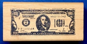 HUNDRED DOLLAR BILL by Emerald City Stamps benjamin franklin money c note RARE - Picture 1 of 2
