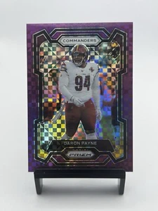 2023 PRIZM PURPLE POWER /49 295 Daron Payne - Washington Commanders - Picture 1 of 2
