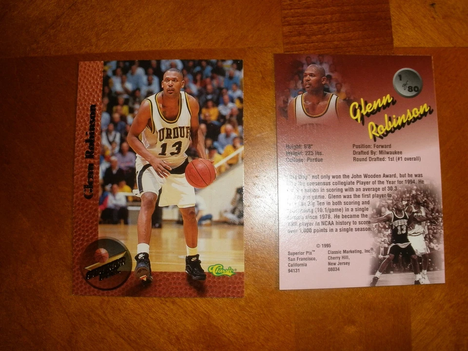 1995 Classic Superior Pix Basketball Set Break (#1-80).99 Singles-Qty. Discounts - Image 1 of 1