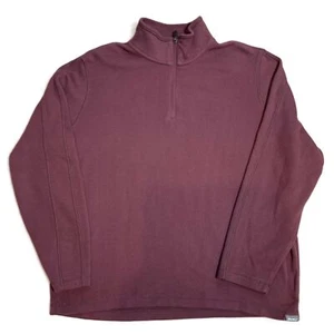 Eddie Bauer weinrot QuarterZip Langarm Pullover Sweater XL Grunge Granola Junge - Bild 1 von 10