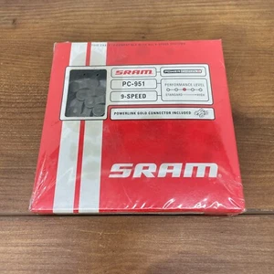 SRAM PC-951 - 9 Speed Bicycle Chain - 114 Links With Gold Power Link NEW NIP - Picture 1 of 10