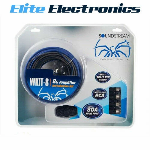 SOUNDSTREAM WKIT-8 8 GAUGE AMPLIFIER COMPLETE INSTALLATION KIT - Image 1 of 1