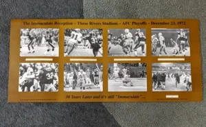 🔥 Original Immaculate Reception Anniversary Poster Vintage NFL STEELERS RAIDERS - Bild 1 von 4
