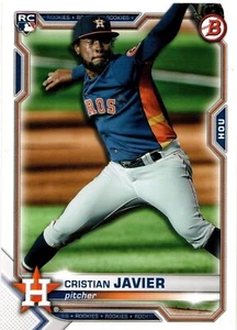 Cristian Javier Houston Astros 2021 Bowman Rookie Card - Bild 1 von 2