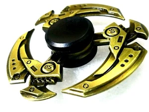 Gold Black Fidget Spinner Toy Kids Adults Boys Girls ADHD Focus Stress Reducer - Picture 1 of 12