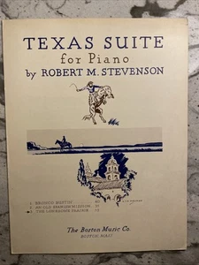 Texas Suite for Piano Sheet Music by Robert Stevenson- The Lonesome Prairie - Picture 1 of 1