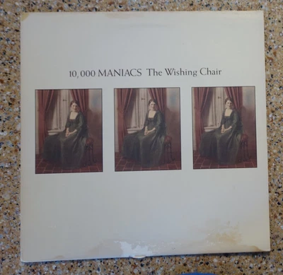 10,000 MANIACS Wishing Chair LP Vinyl Record Elektra 60428 Natalie Merchant 1985 - Image 1 of 4
