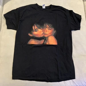 RARE - NWOT - Vintage - BJORK - 1996 JAPANESE TOUR - KISSING T SHIRT - Large - Picture 1 of 5