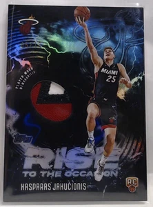 2025-26 TOPPS RISE TO THE OCCASION KASPARAS JAKUCIONIS BLACK 5/10 2 COLOR PATCH - Picture 1 of 3