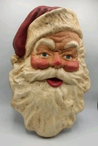 Vintage Large Hand Painted Paper Mache Santa Claus head 17½" - Picture 1 of 7