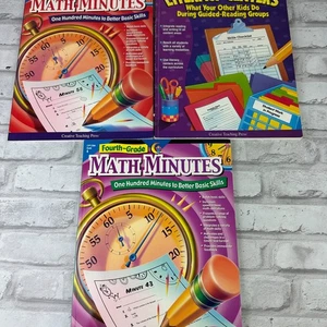 Creative Teaching Press Grade 3-5 Math & Literacy Workbooks Unused Lot of 3 - Picture 1 of 4