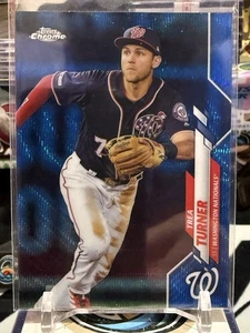 2020 Topps Chrome Blue Wave Refractor /75 Trea Turner #7 JW 12G - Photo 1/2