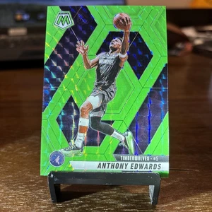 Mosaico Panini 2024-25 Anthony Edwards #36 mosaico verde fluorescente Prizm/10 - Imagen 1 de 2