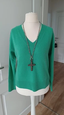 Pullover, Kaschmir, Cashmere, grün, Gr.  XS/S, NEU - Bild 1 von 4