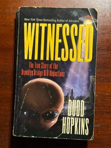 Zeuge Budd Hopkins UFO Brooklyn Bridge 1997 1990er Vintage PB BK - Bild 1 von 3