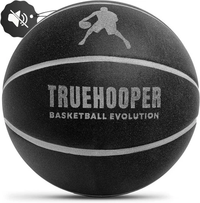 TRUEHOOPER Silent Basketball – Size 7 PRO Version - Grooved Foam Basketball for Quiet Dr...
