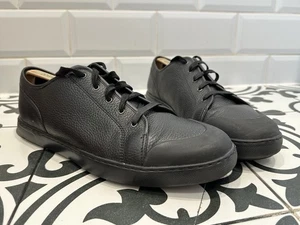Fitflop Christophe Men’s Black Leather Toe Cap Trainers UK Size 11 EU 45 - Picture 1 of 15