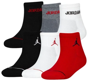 Jordan Everyday Max 6 Paar gepolsterte Söckchen 6er-Pack Größe M weiß rot schwarz pink - Bild 1 von 16