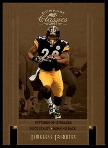 2005 Donruss Classics #75 Duce Staley Timeless Tributes Bronze #/100 - Picture 1 of 2