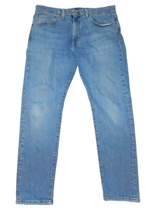 VINTAGE LOT 512 LEVIS MEN'S PREMIUM BLUE JEANS, BIG "E", STRAIGHT, SIZE W34 L30 - Picture 1 of 20