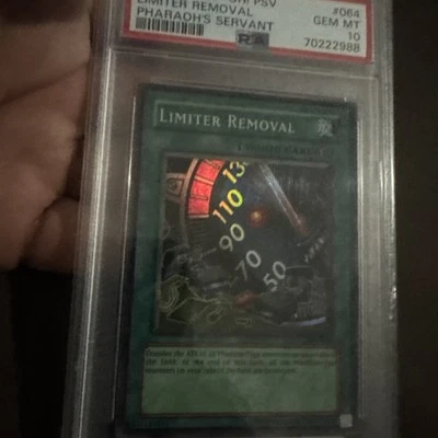 Yu-Gi-Oh! TCG Limiter Removal Pharaoh's Servant PSV-064 1st Edition Super PSA 10 - Image 1 of 3