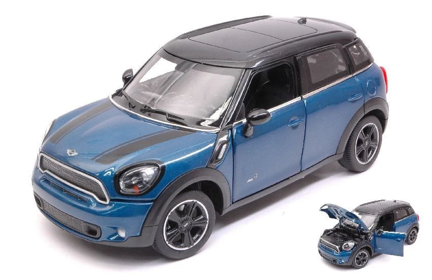 RASTAR RAT56400BL MINI COOPER S COUNTRY (R60) BLUE 1:24 Modellino - Immagine 1 di 1