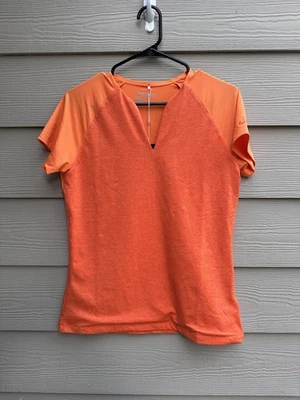 Camiseta de golf Nike para mujer naranja Dri Fit Tour Performance talla M nueva con etiquetas (B10 Foto 1 de 4