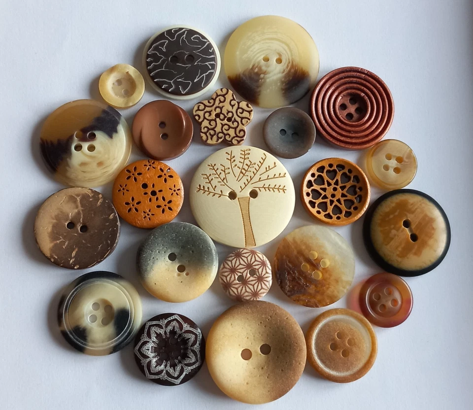 Knöpfe braune Mischung Konvolut Basteln - Bild 1 von 1