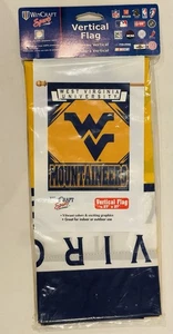 NEU! NCAA West Virginia Mountaineers 27”x37” vertikale hängende Flagge von Wincraft - Bild 1 von 4