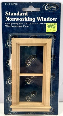 Classics by Handley #75032 Standard Nonworking Window 1” Scale Dollhouse - Image 1 of 2