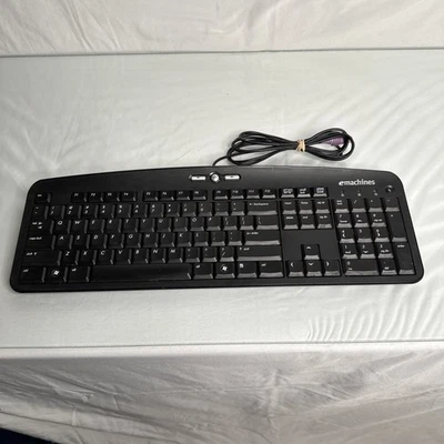 eMachines Black Slim Thin Keyboard 104 Keys KB-0511 - USED - Image 1 of 4
