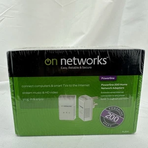 On Networks PL200 Powerline Home Network Adapters - Picture 1 of 7