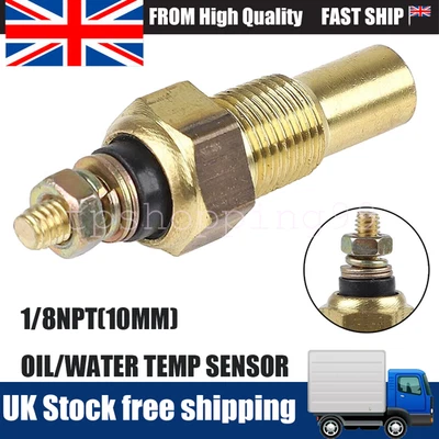 Oil Water Temperature Temp 1/8 NPT Sensor Unit Sender Electric Gauge Universal - Image 1 of 4