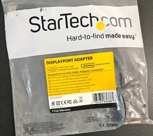 StarTech DP2VGA2 DisplayPort to VGA Adapter - Black - Video Converter Cable - Picture 1 of 1