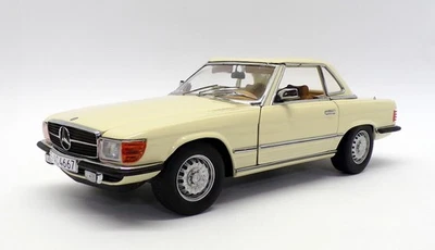 Sun Star 1/18 Scale Model Car 4667 - Mercedes Benz 350 SL - Ivory - Image 1 of 4