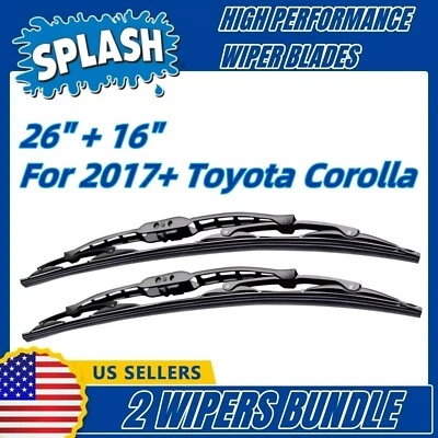 Paquete de 2 limpiaparabrisas premium para Toyota Corolla iM 2017+ - 19260/160 Foto 1 de 4