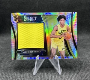 Taylor Hendricks #RJS-TH Silver Prizm Rookie Patch 2023-24 Select Basketball RC - Picture 1 of 2
