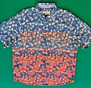 Tommy Bahama Island Short-sleeve Shirt, Mens XL, red/blue, New With Tags, AC0631 - Picture 1 of 12