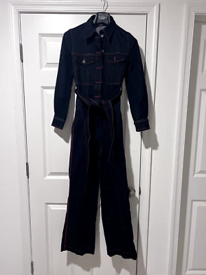 Stella McCartney Denim Jumpsuit, Sz 34 with measurements, never worn - Image 1 of 4