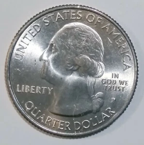 2020 P Marsh-Billings ATB Quarter with Die Crack in the bust of Washington. Nice - Picture 1 of 10