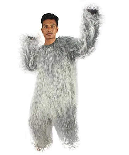 Disfraz Unisex Peludo Guerrero Montaña Bigfoot Yeti | Disfraz Mono Líder Militar Foto 1 de 4