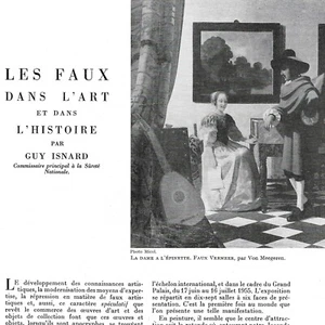 Les faux dans l'art et dans l'histoire - Article de presse 1955 - Picture 1 of 4