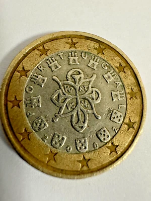 Collection of 1 euro coins Portugal 2002 - Image 1 of 2
