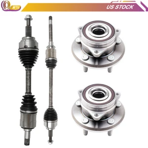 4X Front CV Axle Shaft & Wheel Hub Bearing For 2011-2019 Jeep Grand Cherokee AWD - Foto 1 di 15