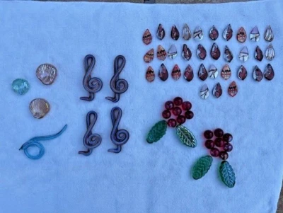 Lot of Beautiful Glass Pieces Perfect for Crafts - Image 1 of 4