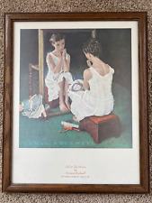 Norman Rockwell “ Girl at the Mirror” print framed