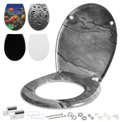 WC Sitz Toilettensitz Klodeckel Premium Abnehmbar Toilettendeckel WC-Brille - Bild 1 von 4